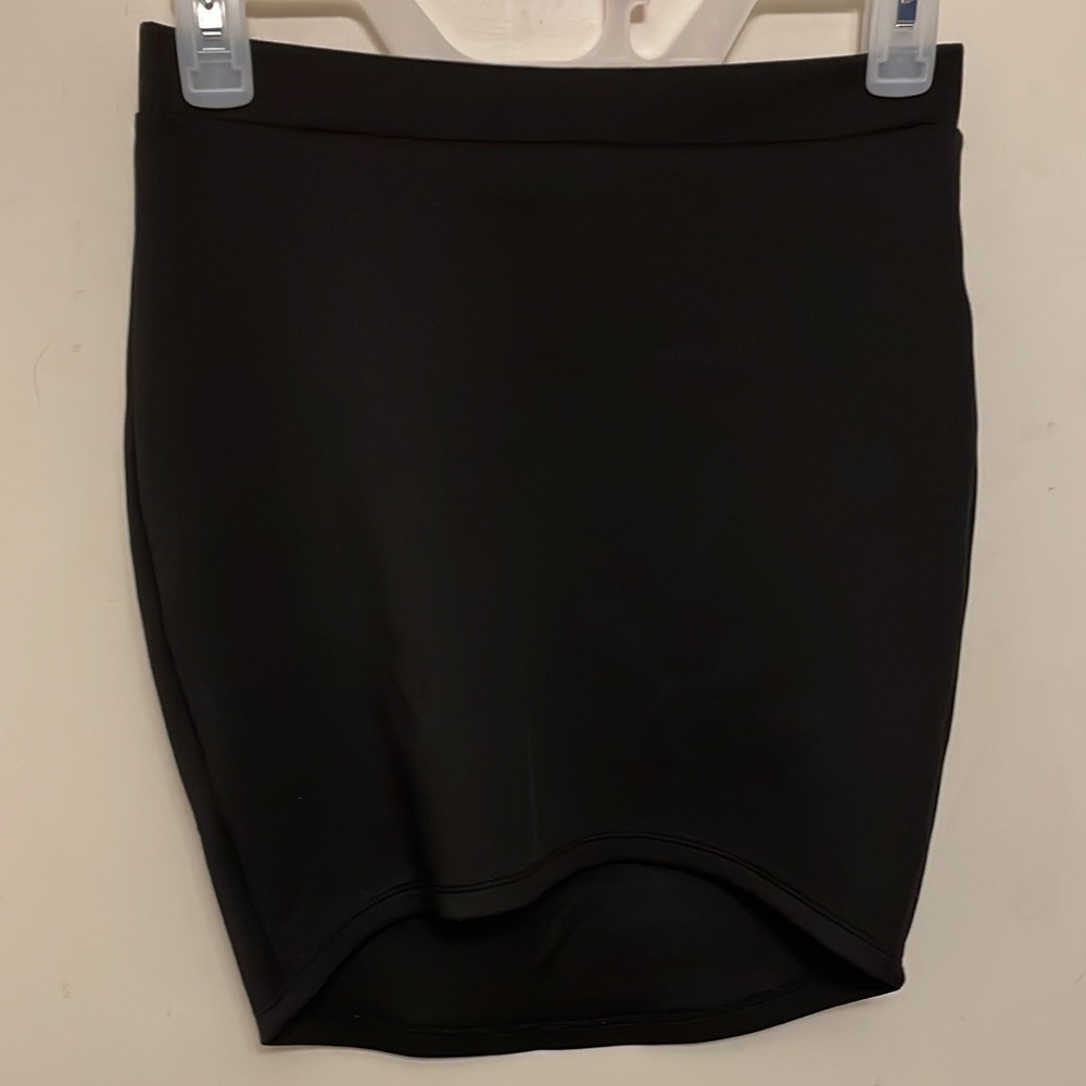 High/low pencil skirt